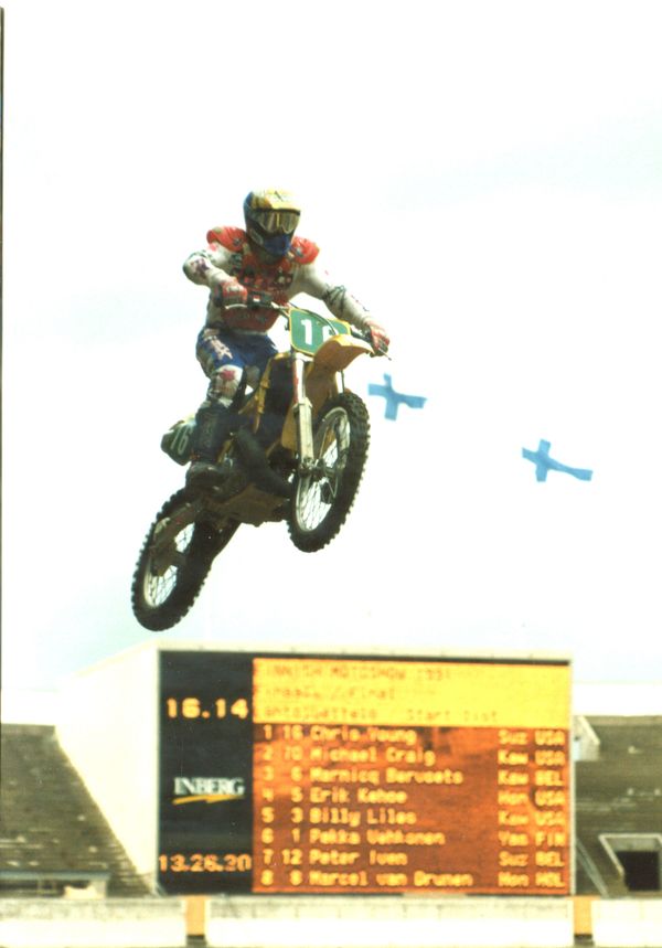 Helsinki Olympiastadion supercross 1991 Chris Young USA